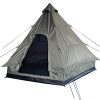 Pyramid Tent Tipi Indian Style Camping Festivals Hiking Outdoor 4 Person Olive