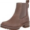 timberland women's courmayeur valley chelsea boot taupe nubuck