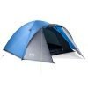 trail bracken 4 man tent with porch waterproof double skin with darkened bedrooms lightweight for camping with bag