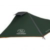 Highlander Blackthorn 1 Tent - Hunter Green/Orange Trim