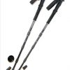 Pair of Trekrite Traveller Compact Four-Section 55cm Walking/ Hiking Poles - Black