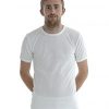 Mens Boys Thermal Long Johns T Shirt Top Vest Underwear Bottoms Trousers Suitable for Winter, Outdoor Work, Travel, Camping & Ski Wear (XL, T Shirt - White)