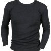 Mens Boys Thermal Underwear Long Sleeve T-Shirt Vest Top Ski Work Winter In 3 Colours Sizes Small Medium Large X Large XX Large (Large, Grey)