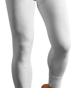Socks Uwear® Mens Base Layer Warm Thermal Long John Underwear Ski Lrg White
