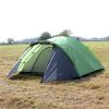 North Gear Camping Mars Waterproof 4 Man Dome Tent Lime Green