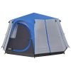 coleman tent octagon, 6 man festival dome tent, 6 person family camping tent with 360° panoramic view, stable steel pole construction, sewn-in groundsheet, 100 percent waterproof