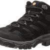 merrell men's moab 2 vent mid hiking boot, black night, 12 2e us
