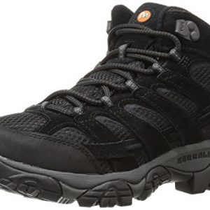 merrell men's moab 2 vent mid hiking boot, black night, 12 2e us