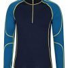 mountain warehouse asgard mens merino thermal baselayer top - half zip jumper, breathable sweater, easy care, heavier weight fabric, warm - antibacterial - for winter