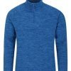 mountain warehouse snowdon mens micro fleece top - warm, breathable, quick drying, zip collar fleece sweater, soft &amp; smooth pullover - for travelling, winter walking