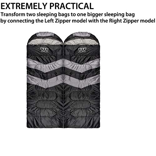 Mummy Sleeping Bag for Indoor and Outdoor - Great for Kids, Boys, Girls, Teens, Adults. Portable and Lightweight for 3-4 Season Camping, Hiking, Traveling, Backpacking and Outdoor - Image 9