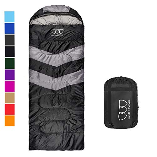 Mummy Sleeping Bag for Indoor and Outdoor - Great for Kids, Boys, Girls, Teens, Adults. Portable and Lightweight for 3-4 Season Camping, Hiking, Traveling, Backpacking and Outdoor