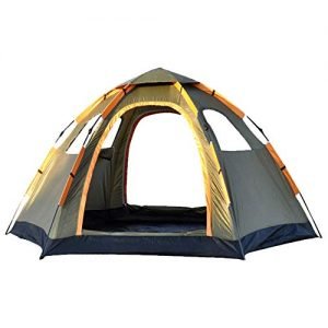 Pop Up Family Camping Tent 4 Person Portable Instant Tent Automatic Tent Waterproof Windproof for Camping Hiking Mountaineering 120 * 94 * 57 inches