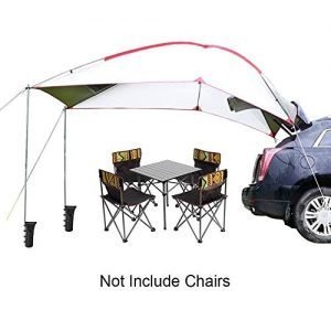 TentHome Trailer Awning Portable Waterproof Car Awning Canopy Tent Sun Shelter for Outdoor Camping Picnic Beach