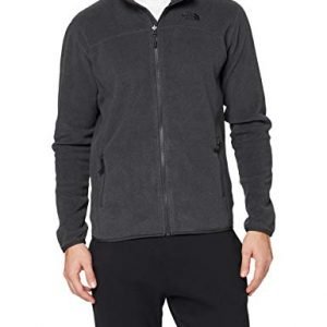 the north face 100 glacier men's outdoor fleece jacket available in tnf dark grey heather - 2x-large