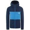 the north face men's m blocked fz hd bluwgtl/clrlkbl fleece