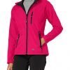 Trespass Women's Bela Ii Waterproof Soft-shell Jacket With Removable Hood