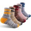 women's walking hiking socks, feideer multi-pack outdoor recreation socks wicking cushion crew socks