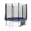 alice's garden - 8ft trampoline, safety enclosure, ladder, cover, storage net for shoes and anchor kit.