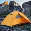 v vontox camping tent 2-3 person, dome tent lightweight waterproof windproof uv protection two doors backpacking tent, easy setup, for family in traveling, beach, camping and outdoor activity